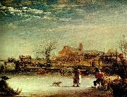 REMBRANDT Harmenszoon van Rijn vinterlandskap painting